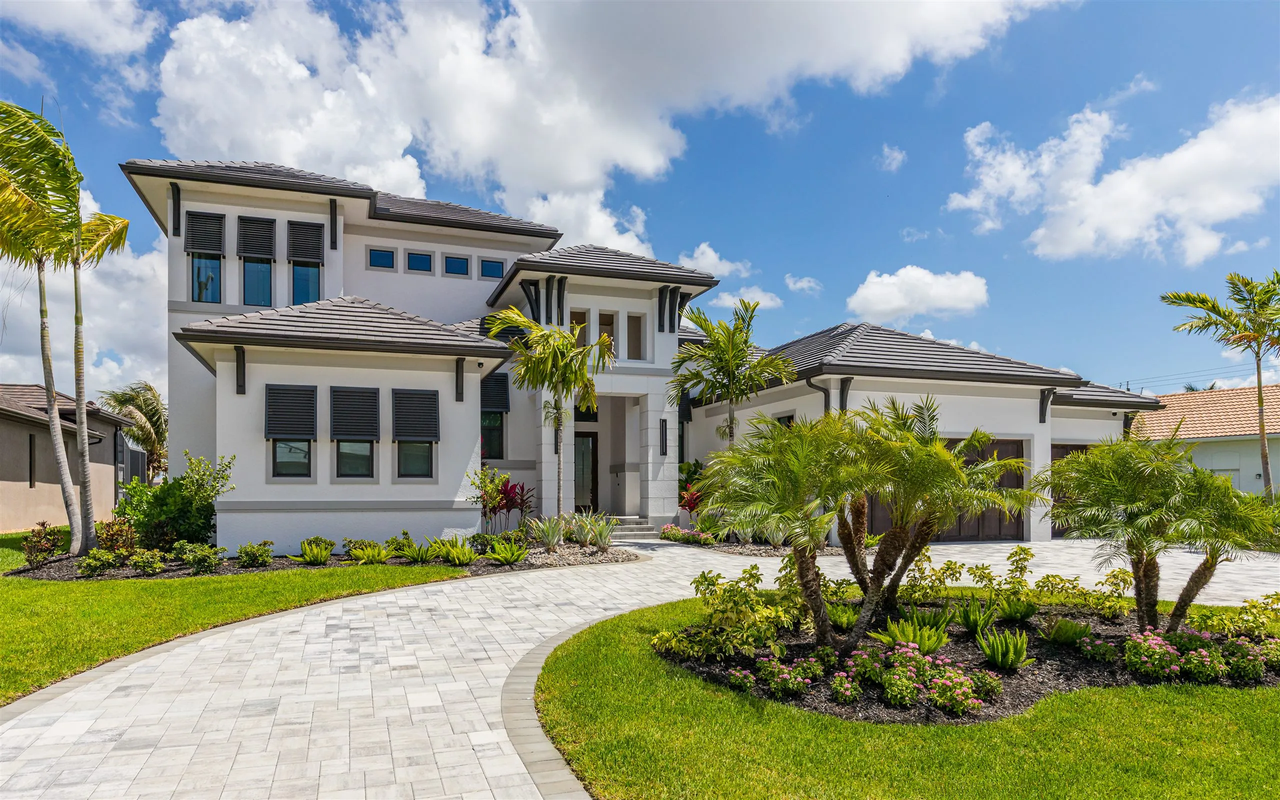 Aerial views of Villa Sauvage in Cape Coral