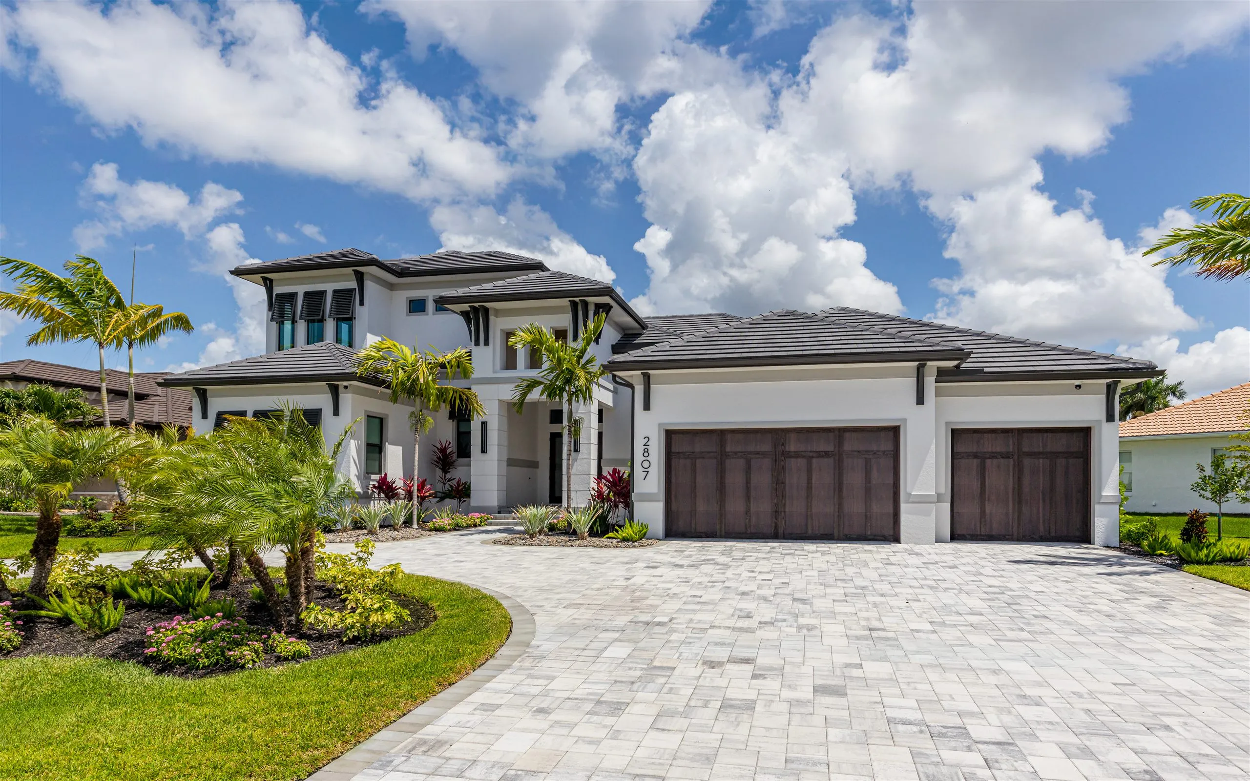 Aerial views of Villa Sauvage in Cape Coral